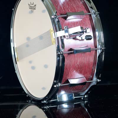 PORK PIE PERCUSSION  6.5" X 14" MAPLE SNARE DRUM IN "LILAC WINE" FINISH (PURPLE HEART) image 3