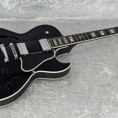 2012 USA Gibson ES-137 Custom Shop electric guitar in gloss black image 11