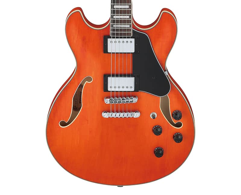Used Ibanez AS73TTF AS Artcore Semi-Hollow - Transparent Tangerine Flat image 1