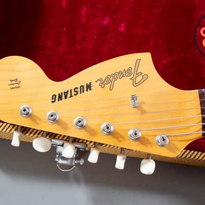 1997 Fender Japan CIJ MG66-66 ’66 Mustang Reissue California Blue w/ Tweed HSC image 3