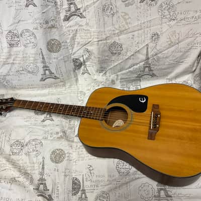 Epiphone PR 200 D 1995 Natural Korean Made Dreadnought NICE! | Reverb