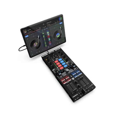 Reloop Mixtour Pro, Portable All-In-One 4-Deck DJ Controller with Audio Interface image 8