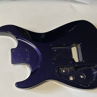 1999 Made in Japan Jackson DR7 Dinky 7 String Purple Guitar Body Floyd Ready image 15