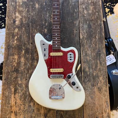 Fender Japan Early 1993 FujiGen-Buiilt Jaguar 1966 Reissue MIJ N-Serial 1993-94 Olympic White image 19