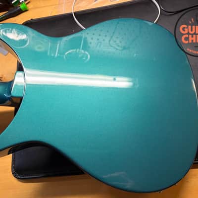 1997 Rickenbacker 325V59 Turquoise Rare Factory Color R Tailpiece OHSC image 15