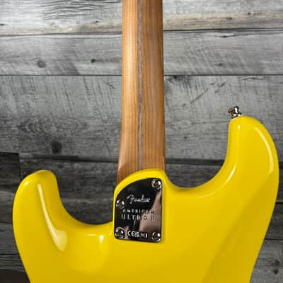 Fender Limited Edition American Ultra II Stratocaster HSS, Roasted Maple Fingerboard, Graffiti Yellow image 8