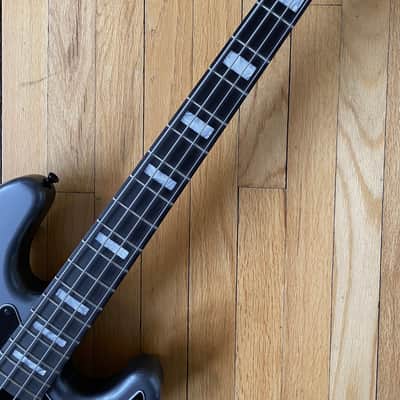 Warmoth P Body with JJ Pickups 2021 Charcoal Frost Metallic image 3