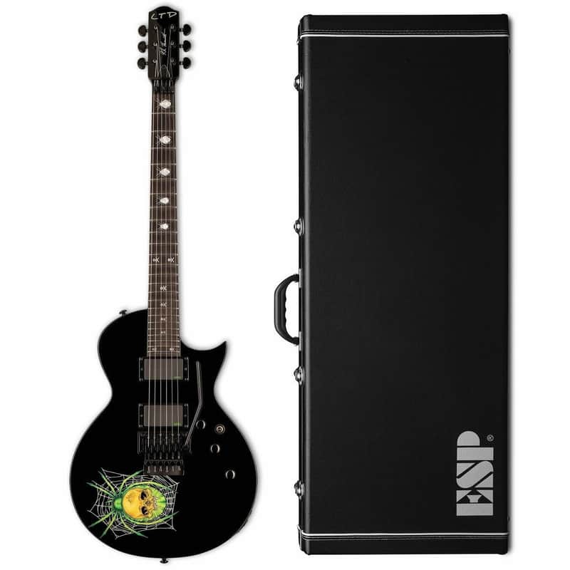 ESP LTD KH-3 Spider Kirk Hammett Black with Spider Graphic Electric Guitar + Hard Case KH3 - B-Stock - Korea image 1