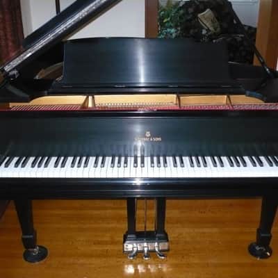 1917 Steinway Baby Grand Model M Satin Black image 4
