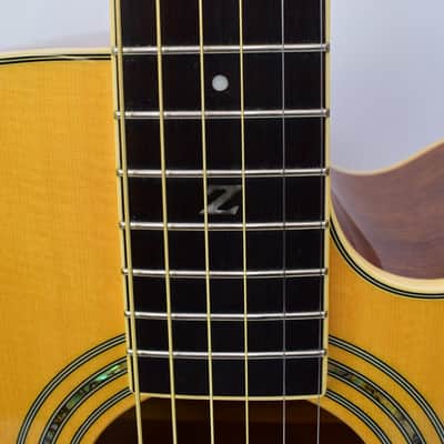 Zager ZAD-50CE Easy Play Acoustic Electric Guitar, Natural w/ Case image 8