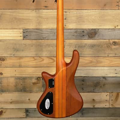 Schecter Stiletto Studio-4 FL 4-String Fretless Bass Honey Satin image 5