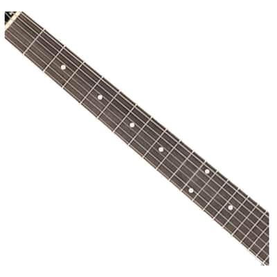 Ortega Guitars OBJE356-SBK-L Raven Series LH 6-String A/E Banjo - Black image 3