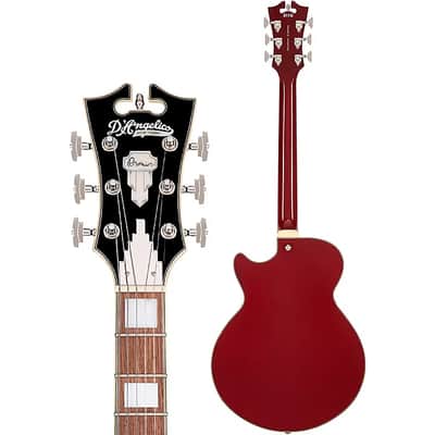 D'Angelico Premier SS Single Cutaway w/ stop-bar tailpiece, Burnt Red* w/ DAPSSBRDNS image 9