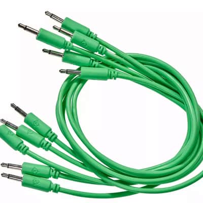 Black Market Modular Eurorack Patch Cables (100cm - Green - 5 Pack) image 1