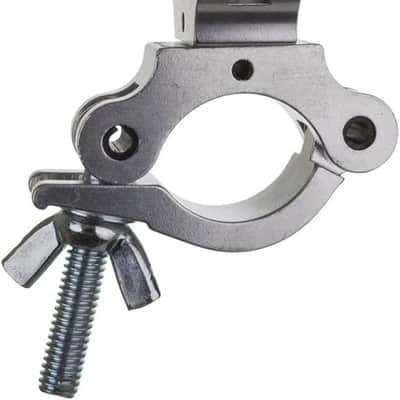 Silver Aluminum Pro Swivel Dual Coupler Clamp.Fits 2″ Tube 1100LB Load Heavy Duty SwivelTruss clamp.360º stage lighting Clamps. Ideal for (1.5-2)″/(38-52)mm Coupling of Truss Pipes Equipment. image 3