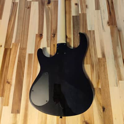 Harley Benton Dullahan-AT 24 Tbk Headless Guitar 2019 Transparent Black/Blue image 5