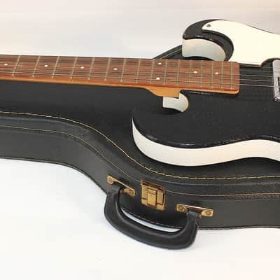 Silvertone (Danelectro) 1448 • Lipstick Pickup • 1966 • Black Sparkle • Exc image 12