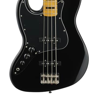 Squier Classic Vibe 70s Jazz Bass Left Handed Maple Neck Black image 3