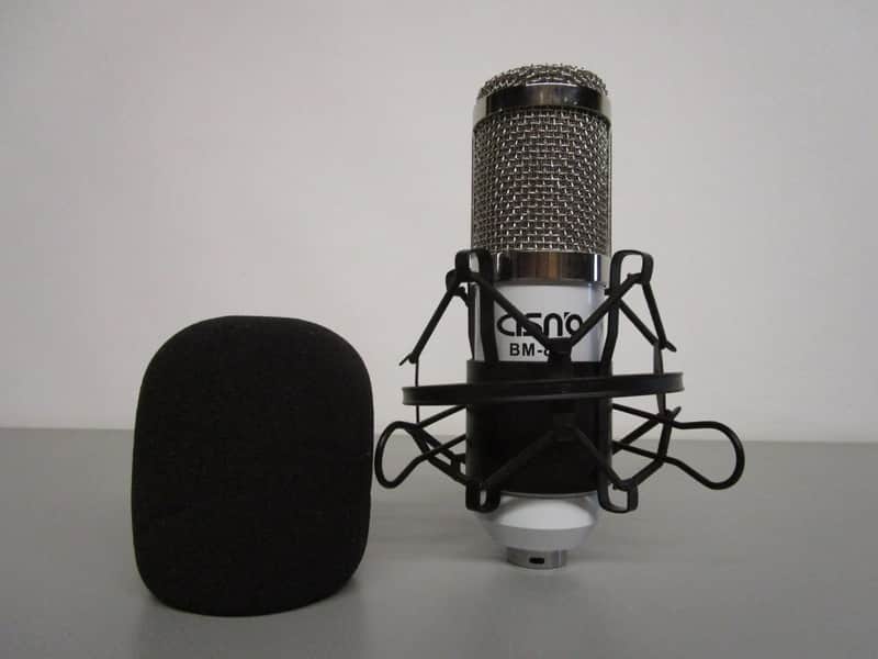 Cisno BM-800 Large Diaphragm Condenser Microphone, White image 1