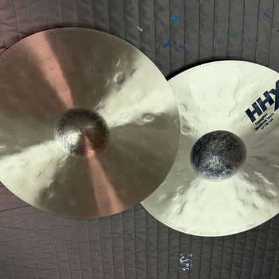 Sabian HHX complex MEDIUM HI HAT cymbals pair excellent image 4