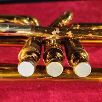 Antique 1930s King American Standard Cornet Brass w/ Carrying Case - RECENTLY SERVICED!! image 7