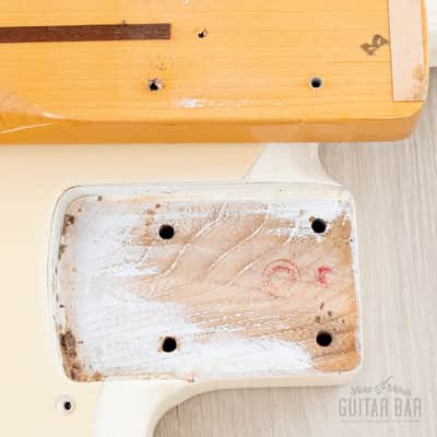 1982 Fender JV Precision Bass ‘57 Vintage Reissue PB57-70 Olympic White Ash Body, Japan MIJ Fujigen image 18