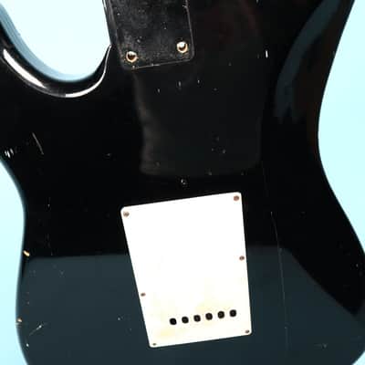 Unbranded Strat Copy Black Guitar Body image 7