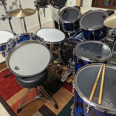 Sonor SQ2 2024 - Blue Tribal 7 Piece Kit image 2