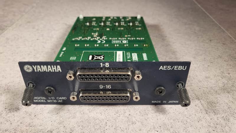 Yamaha MY16AE 16-Channel Digital I/O AES EBU Card with DB25 connectors image 1