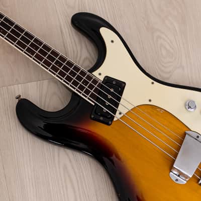 1965 Mosrite Ventures Model Vintage Short Scale Bass Sunburst image 7
