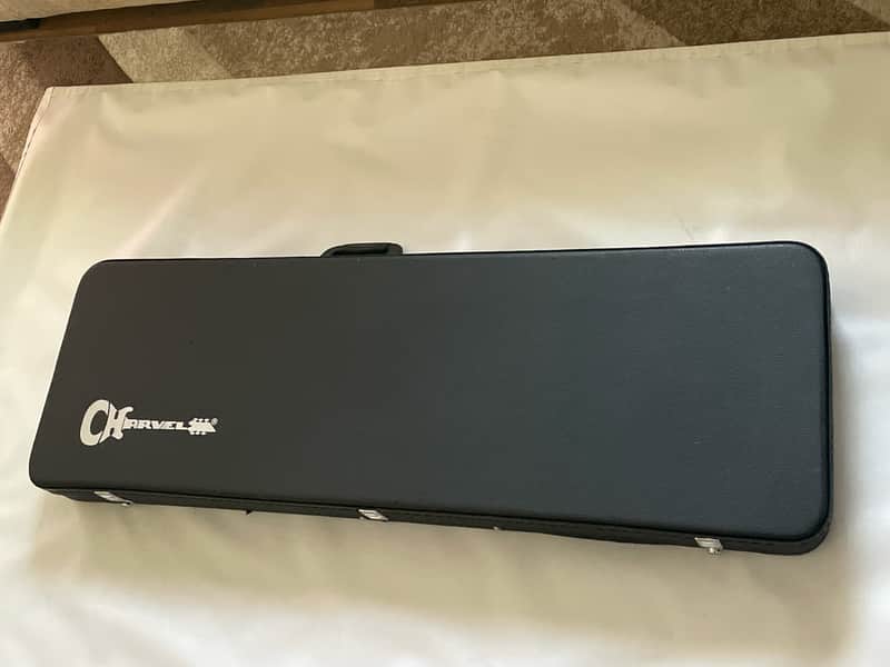 2010's Charvel Logo Pro Mod Stratocaster/Tele Black Tolex Hardshell Guitar Case & Keys image 1