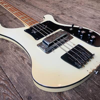 1977 Rickenbacker 4001 Bass in White finish & Hard shell case image 17