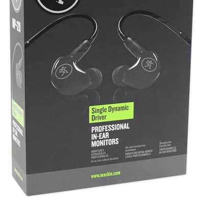 Mackie MP-120 Single Dynamic Driver Professional In-Ear Monitors + Carry Case image 4