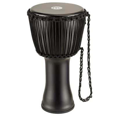 Meinl Percussion Djembe with Synthetic Shell, 12" Large, Rope Tuned Black Goat Skin Head (PADJ4-L-G) image 1
