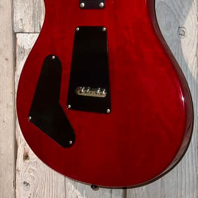 Nice 1994 PRS CE 22 Mahogany Tremolo , Vintage Cherry HSC image 11