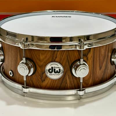 1-of-1 Custom DW 5”x13” Colombian Rosewood Stave Shell Snare Drum w Die Cast Hoops image 1