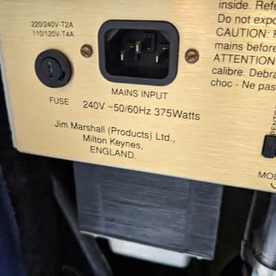 Marshall 6101 30th Anniversary Series 3-Channel 100-50-25-Watt 1x12" Guitar Combo 1992 - 1997 - Blue image 4
