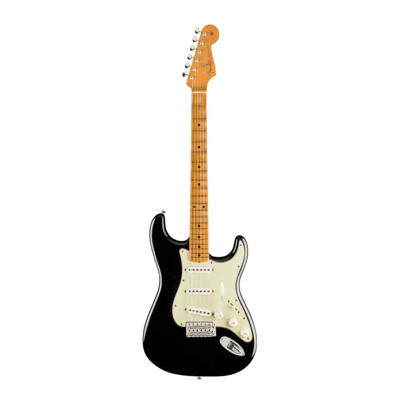 Fender Vintera II Road Worn '60s Stratocaster Electric Guitar with Maple Fingerboard and Vintage-Style Mid-’60s Pickups (Black) image 1