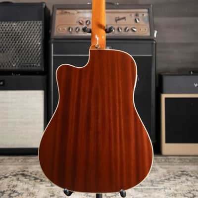 Epiphone Hummingbird Standard EC Acoustic/Electric Guitar - Natural with Gig Bag image 8
