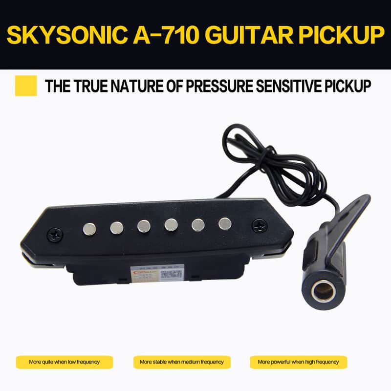 Skysonic A-710 Magnetic Passive Pickup for Acoustic Guitar Above 90mm Sound-hole,price include the import duty for US buyer image 1