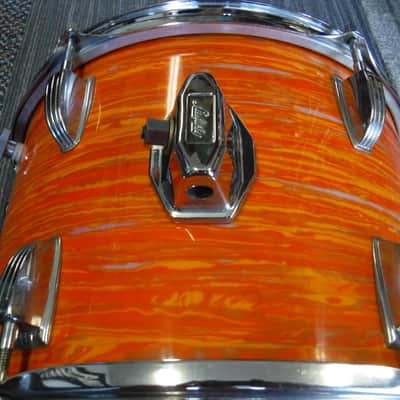 Vintage Ludwig Late 60's 12x8" Tom-Orange Mod-Excellent! image 5