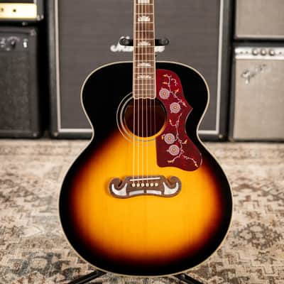 Epiphone J-200 Acoustic/Electric Guitar - Aged Vintage Sunburst Gloss - Used image 4