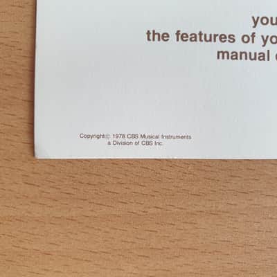 [Vintage] Fender Jazz Bass Owner's Manual 1978 (#1) image 3