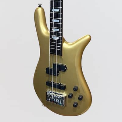 Spector Euro Classic 4 String Electric Bass Guitar - Metallic Gold Gloss image 3