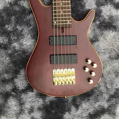 Handmade Custom 6 String Bass Guitar, Maple Neck and Rosewood Fingerboard image 4