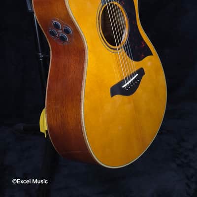 Yamaha AC3M ARE All-Solid Spruce/Mahogany Concert | SRT2 Pickup | Vintage Natural | w/Deluxe HardBag (Mint demo unit) image 8