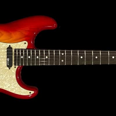 Charvel ST Custom - Circa 1990 1991 - MIJ - Made in Japan - Cherry Sunburst - w/ HSC image 2