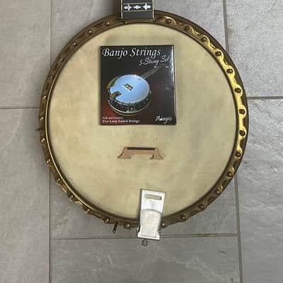 John Grey & Sons 5 String Banjo c/w resonator - Brass/Wood image 1