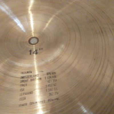 Paiste Vintage Black label sound edge 2002 14 inch hi hats lightweight collectors! image 12
