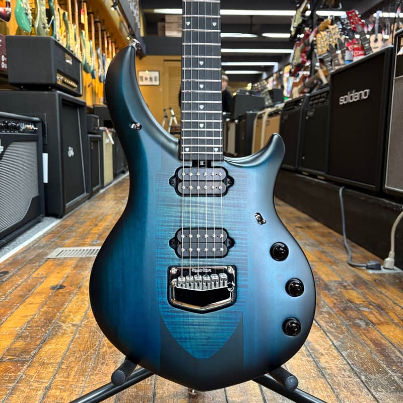 Ernie Ball Music Man John Petrucci Signature Majesty Electric Guitar Blue Silk w/Mono Case image 1